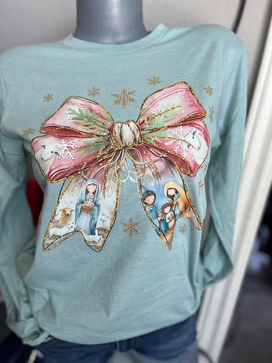 Nativity Bow Longsleeve