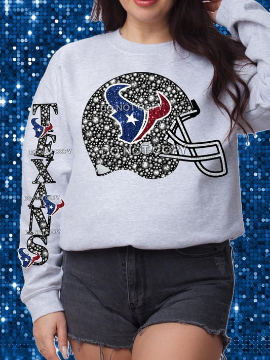 Texans Rhinestone Transfer