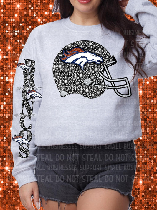 Broncos Rhinestone Transfer