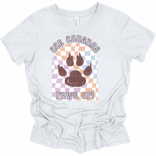 Cce Cougars Paws Up Shirts