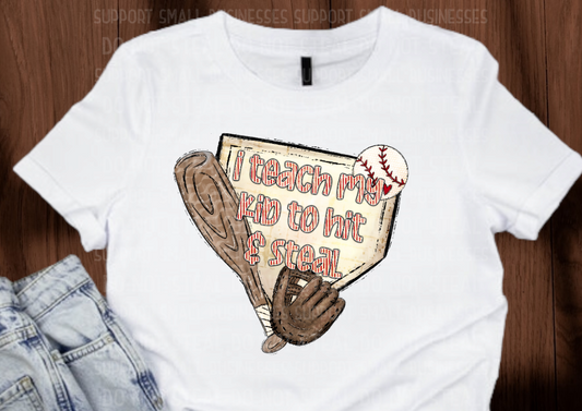 Hit And Steal Baseball Shirts