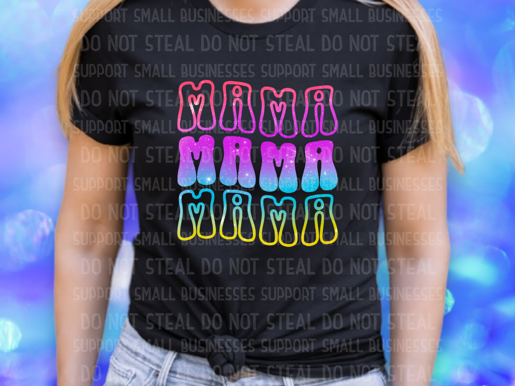 Mama Glitter Shirts